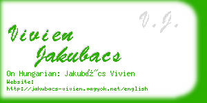 vivien jakubacs business card